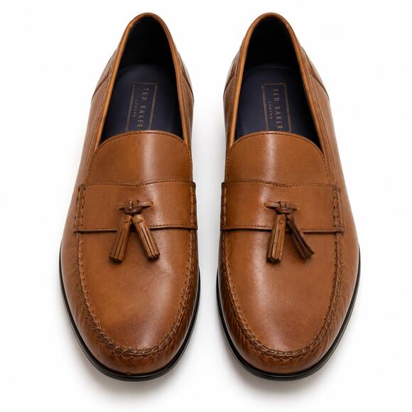 Ted Baker Simbaa Tassel Loafers Men\'s US 9 Brown Leather Slip On Dress Shoes main image 7